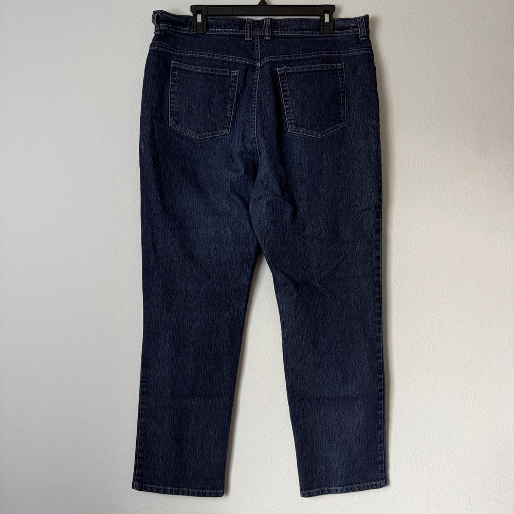Gloria Vanderbilt Amanda High Rise Tapered Jeans Indigo Blue Womens 16 Average - Picture 2 of 6